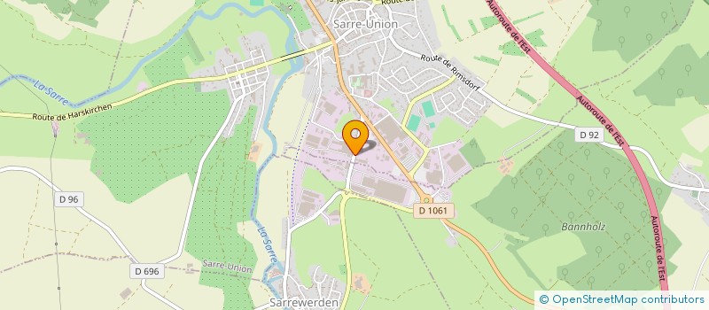 localisation de l'entreprise LE POLE COM  SARRE-UNION