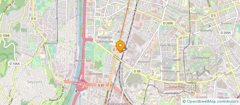 localisation de l'entreprise LE POLE MOTO à GRENOBLE