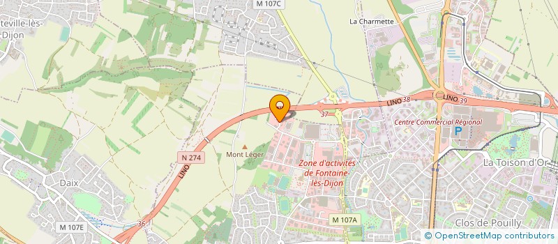localisation de l'entreprise LE POLE RH à FONTAINE-LES-DIJON