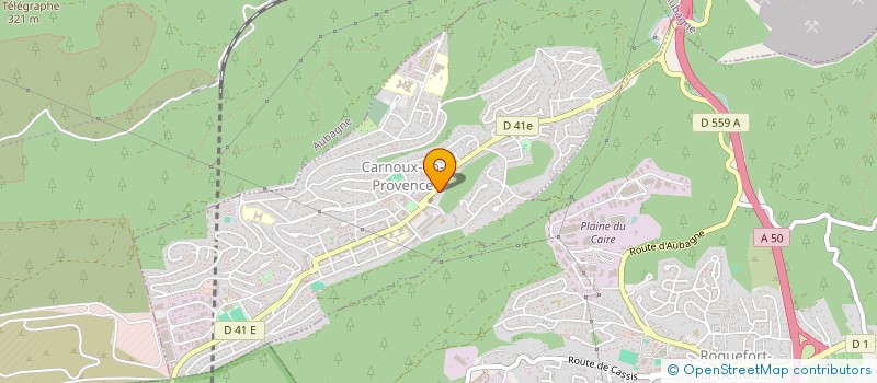 localisation de l'entreprise LE POLE SPORTIF à CARNOUX EN PROVENCE