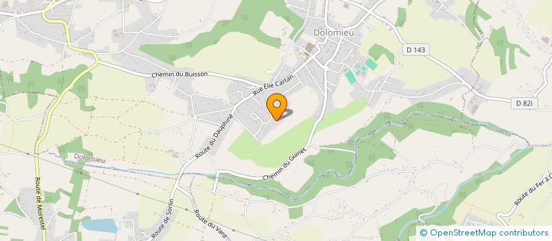 localisation de l'entreprise LE POLOSSAT DE CHATONNAY  DOLOMIEU