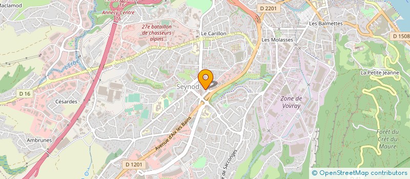 localisation de l'entreprise LE POLYEDRE à ANNECY