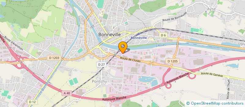 localisation de l'entreprise LE POLYGONE  BONNEVILLE