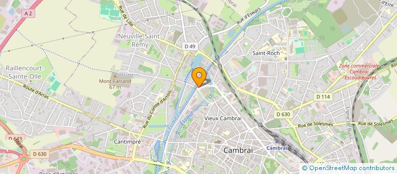 localisation de l'entreprise LE POLYMORPHE à CAMBRAI