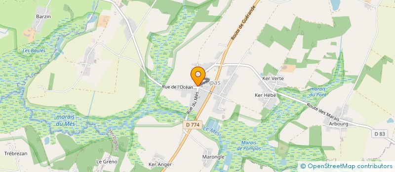 localisation de l'entreprise LE POM PASSE à HERBIGNAC