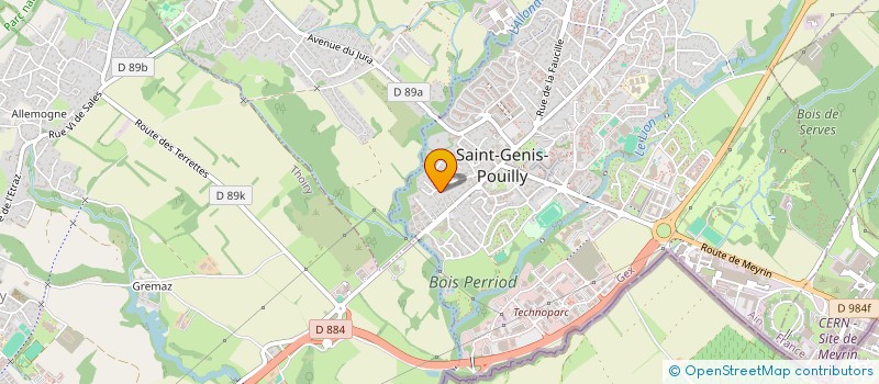 localisation de l'entreprise LE POMMIER à SAINT-GENIS-POUILLY