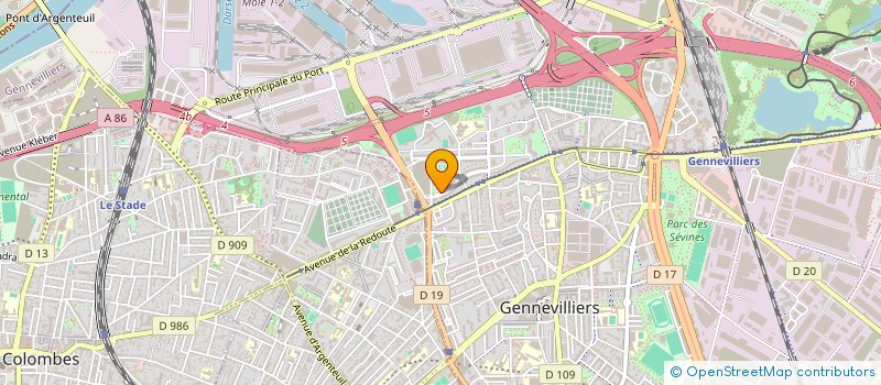 localisation de l'entreprise LE POMMIER ASSOCIATION à GENNEVILLIERS