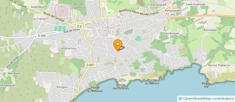 localisation de l'entreprise LE PONANT  CROZON