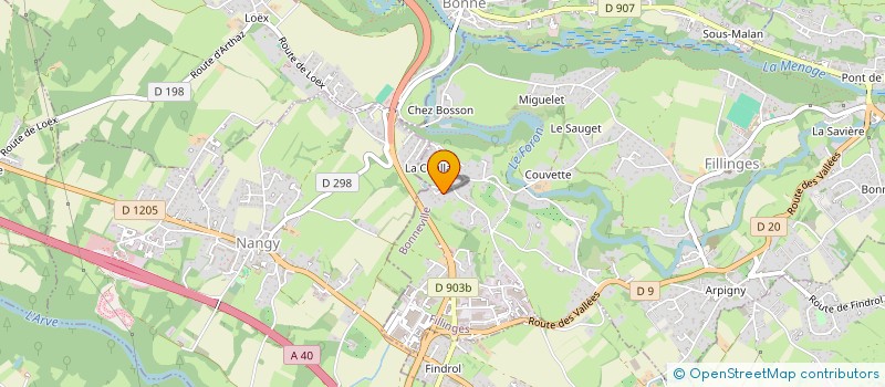 localisation de l'entreprise LE PONANT  FILLINGES