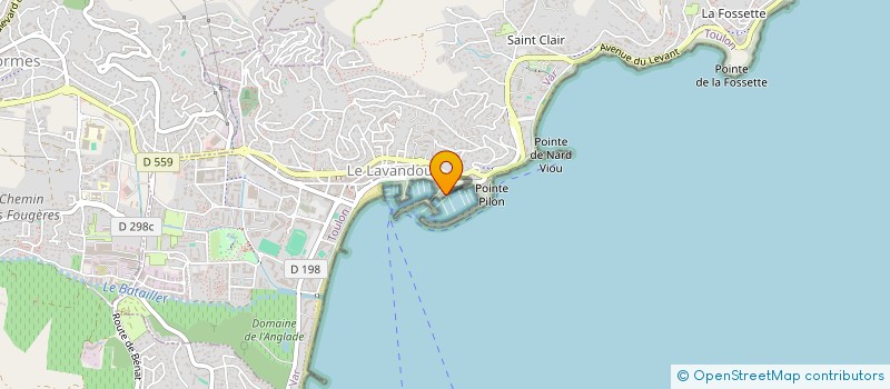 localisation de l'entreprise LE PONANT à LE LAVANDOU
