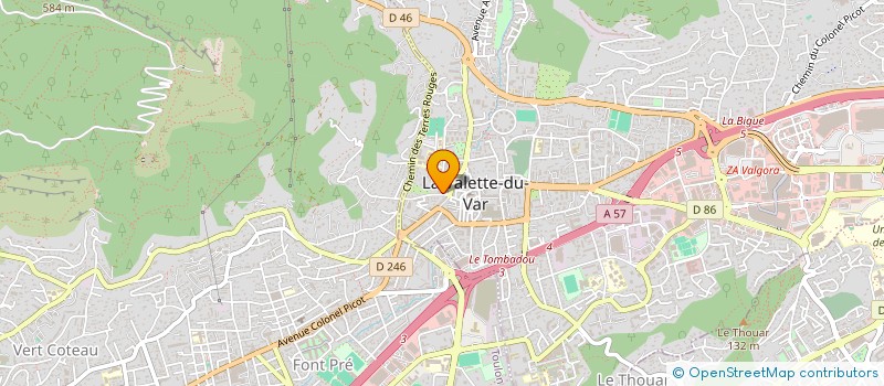 localisation de l'entreprise LE PONANT à LA VALETTE-DU-VAR