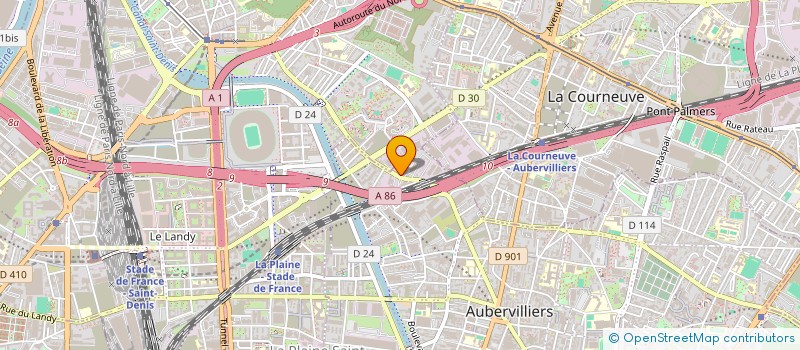 localisation de l'entreprise LE PONCAGE INDUSTRIEL à AUBERVILLIERS