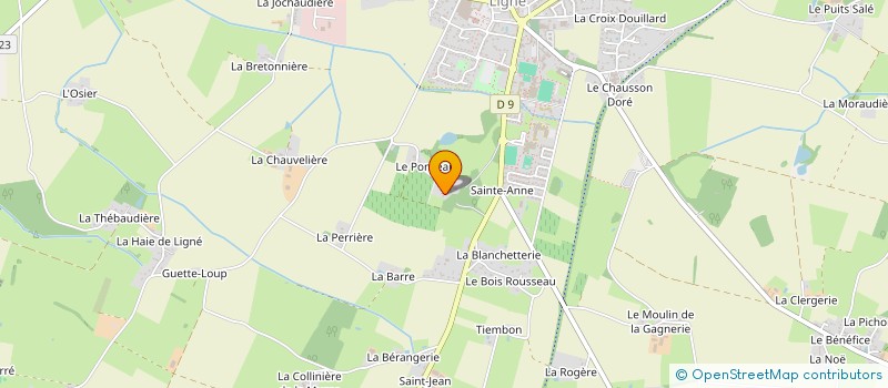localisation de l'entreprise LE PONCEAU à LIGNE
