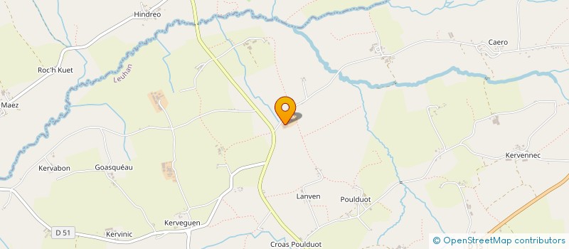 localisation de l'entreprise LE PONCLET  LEUHAN