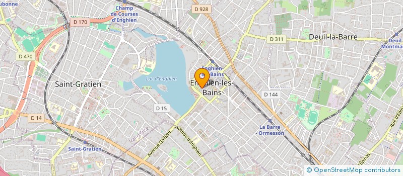 localisation de l'entreprise LE PONDICHERY  ENGHIEN-LES-BAINS