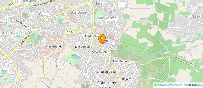 localisation de l'entreprise LE PONENT  CABESTANY