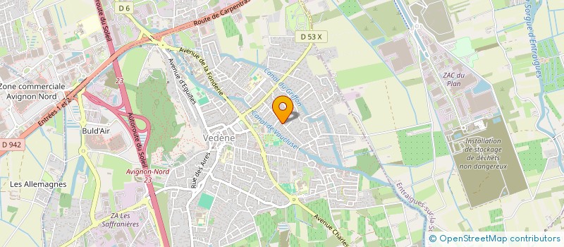 localisation de l'entreprise LE PONEY A BASCULE  VEDENE