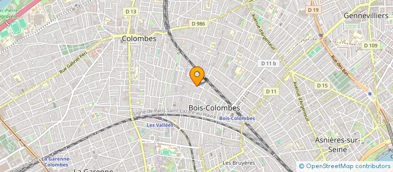 localisation de l'entreprise LE PONEY ARGENTE à BOIS-COLOMBES