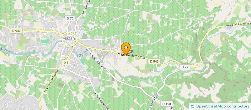 localisation de l'entreprise LE PONEY CLUB DE MAZAN à MAZAN