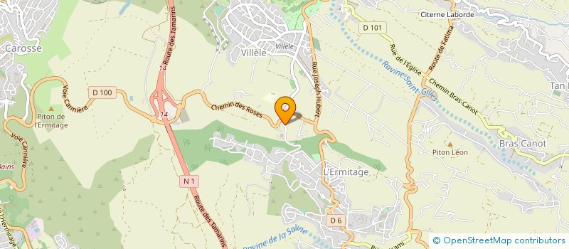 localisation de l'entreprise LE PONEY VERT à SAINT-PAUL