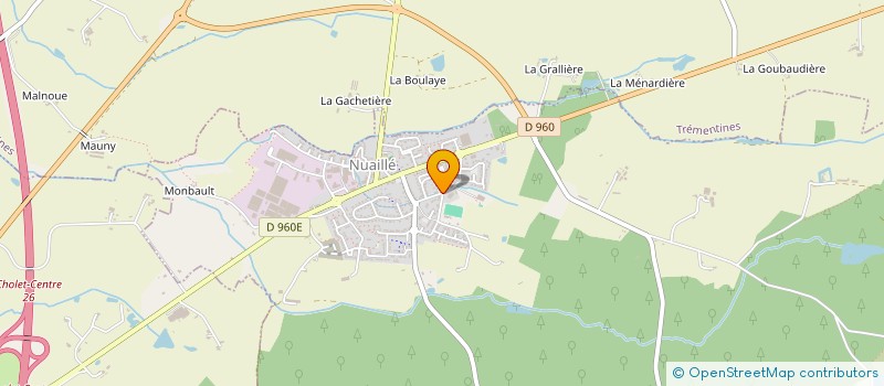 localisation de l'entreprise LE PONT  NUAILLE