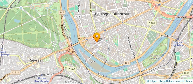 localisation de l'entreprise LE PONT à BOULOGNE-BILLANCOURT