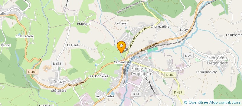 localisation de l'entreprise LE PONT  SAINT-GENIS-L'ARGENTIERE