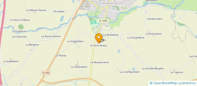 localisation de l'entreprise LE PONT AIREAU  TREMENTINES