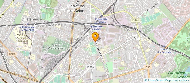 localisation de l'entreprise LE PONT BLANC  PIERREFITTE-SUR-SEINE