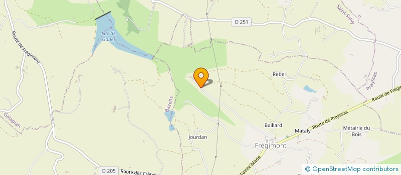 localisation de l'entreprise LE PONT BLANC  MADAILLAN