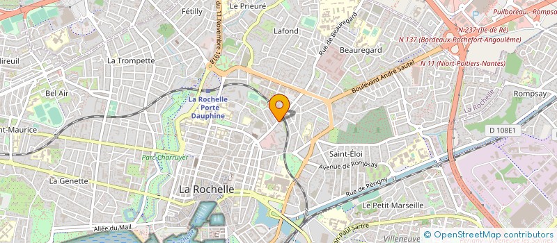 localisation de l'entreprise LE PONT BLEU à LA ROCHELLE