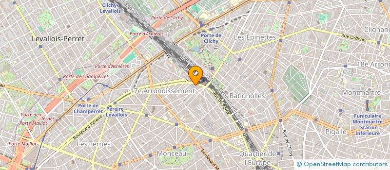 localisation de l'entreprise LE PONT CARDINET  PARIS 17