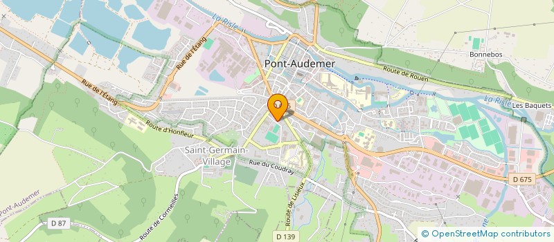 localisation de l'entreprise LE PONT CULTURE ET DIALOGUE  PONT-AUDEMER