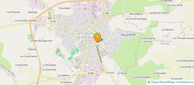 localisation de l'entreprise LE PONT D'ANJOU  LA GUERCHE-DE-BRETAGNE