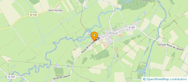 localisation de l'entreprise LE PONT DE LALHEUE  LALHEUE