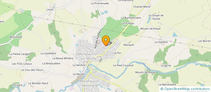 localisation de l'entreprise LE PONT DE MOINE à SEVREMOINE