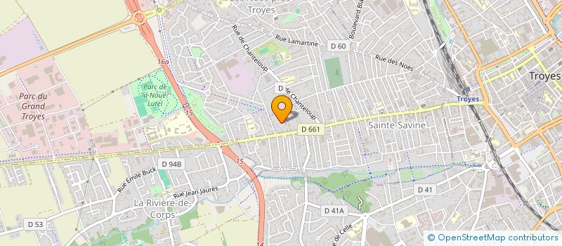 localisation de l'entreprise LE PONT DE PIERRE  SAINTE SAVINE