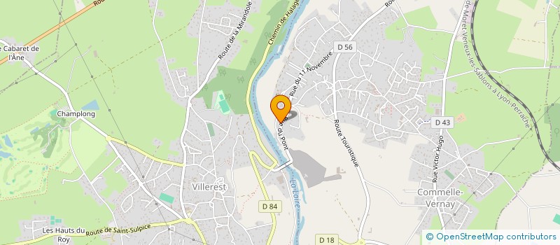 localisation de l'entreprise LE PONT DE RHINS  PERREUX