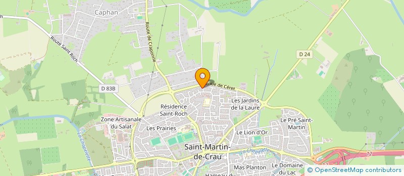 localisation de l'entreprise LE PONT DE TRUCHET à SAINT-MARTIN-DE-CRAU