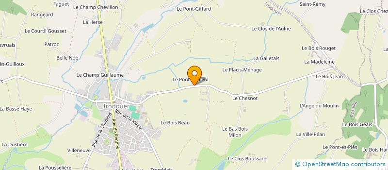 localisation de l'entreprise LE PONT DENIEUL  IRODOUER