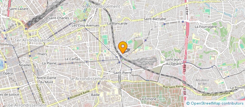 localisation de l'entreprise LE PONT DES ARTS 13 à MARSEILLE 4EME