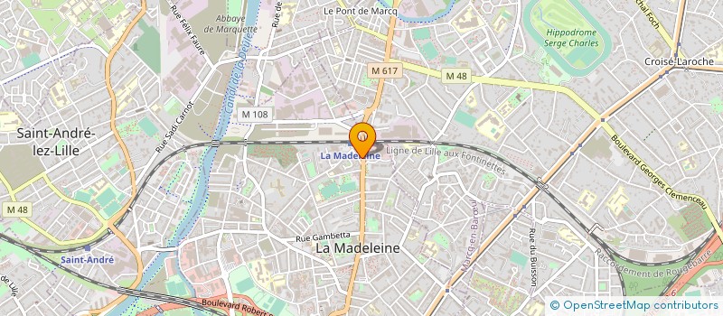 localisation de l'entreprise LE PONT DES ARTS à LA MADELEINE