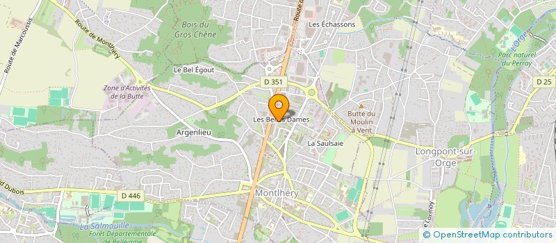 localisation de l'entreprise LE PONT DES DAMES à MONTLHERY