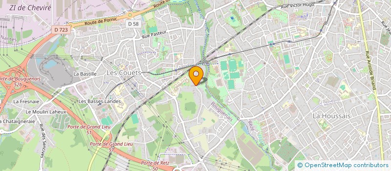 localisation de l'entreprise LE PONT DES DONATEURS à BOUGUENAIS