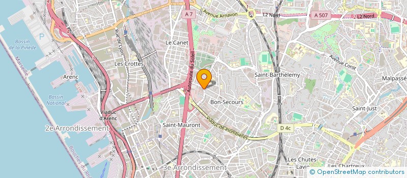 localisation de l'entreprise LE PONT DES ENFANTS à MARSEILLE