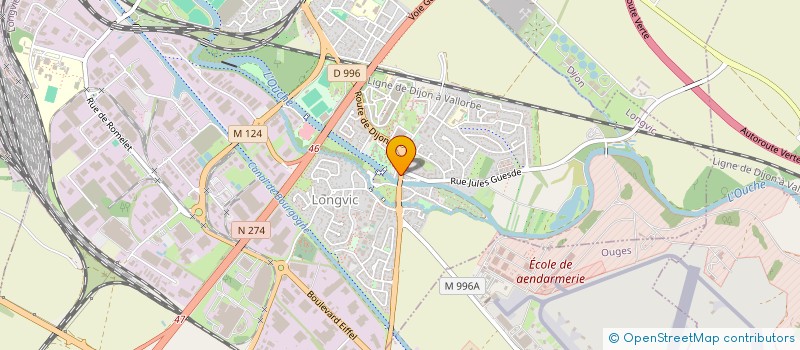 localisation de l'entreprise LE PONT DU COIFFEUR à LONGVIC