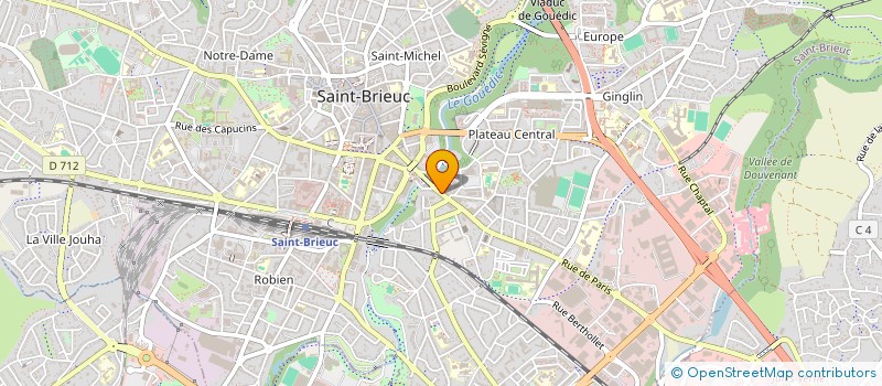 localisation de l'entreprise LE PONT DU COUEDIC à SAINT-BRIEUC