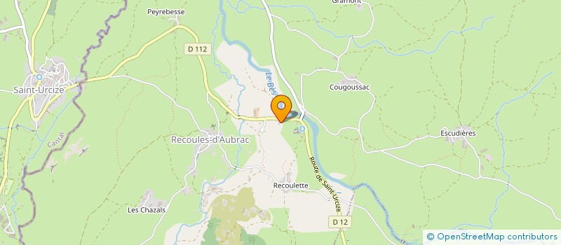 localisation de l'entreprise LE PONT DU GOURNIER à RECOULES D'AUBRAC
