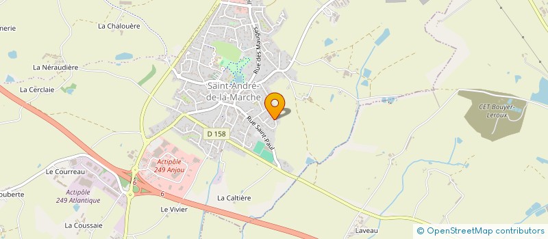 localisation de l'entreprise LE PONT DU LOUP  BEAUPREAU-EN-MAUGES