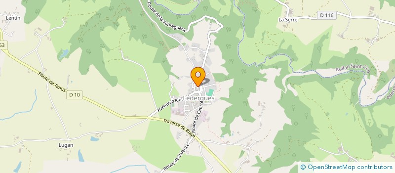 localisation de l'entreprise LE PONT DU MONASTERE  LEDERGUES